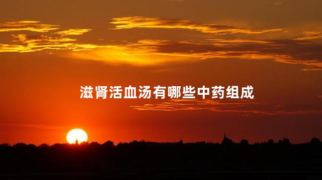 滋肾活血汤有哪些中药组成
