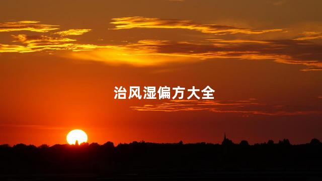 治风湿偏方大全
